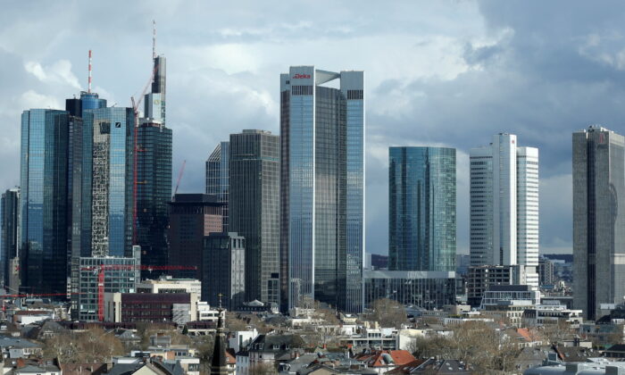 Khu tài chính ở Frankfurt, Đức, hôm 18/03/2019. (Ảnh: Ralph Orlowski/Reuters)