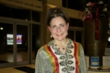 Cô Diane Wagner tại buổi diễn của Đoàn Nghệ thuật Biểu diễn Shen Yun ở Trung tâm Nghệ thuật Gallo – Nhà hát Mary Stuart Rogers hôm 31/01/2023. (Ảnh: Linda Jiang)