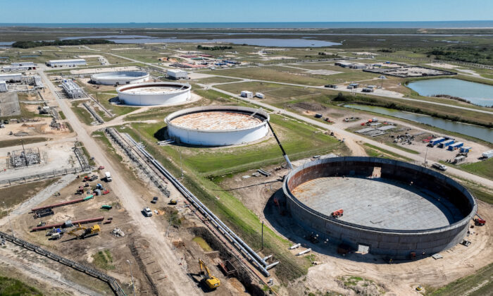 Kho Dự trữ Dầu mỏ Chiến lược tại địa điểm Bryan Mound ở Freeport, Texas, vào ngày 19/10/2022. (Ảnh: Brandon Bell/Getty Images)