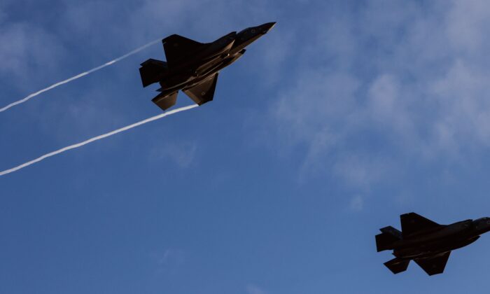 Các chiến đấu cơ F-35 trong một bức ảnh tư liệu. (Ảnh: Menahem Kahana/AFP qua Getty Images)