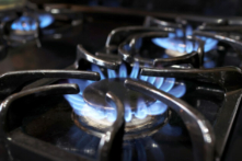 Bếp gas sử dụng khí đốt tự nhiên ở Chicago, Illinois, hôm 12/01/2023. (Ảnh: Scott Olson/Getty Images)