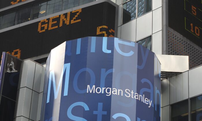 Tòa nhà trụ sở toàn cầu của Morgan Stanley ở New York, vào ngày 21/10/2009. (Ảnh: Timothy A. Clary/AFP/Getty Images)