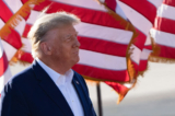 Cựu Tổng thống Donald Trump trình bày trong một cuộc vận động tranh cử năm 2024 tại Waco, Texas, hôm 25/03/2023. (Ảnh: Suzanne Cordeiro/AFP qua Getty Images)