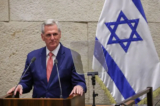 Chủ tịch Hạ viện Hoa Kỳ Kevin McCarthy diễn thuyết trước Quốc hội Israel ở Jerusalem, Israel, hôm 01/05/2023. (Ảnh: Noam Moskowitz/Văn phòng Báo chí Knesset)