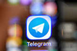 Biểu tượng của ứng dụng nhắn tin Telegram trong một bức ảnh không đề ngày tháng. (Ảnh: Yuri Kadobnov/AFP qua Getty Images)