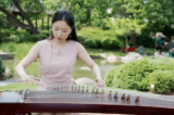 Cô Sherry Ning tham dự Cuộc thi Sắc đẹp Trung Hoa Toàn cầu của Đài truyền hình Tân Đường Nhân (NTD). (Ảnh: Đài truyền hình NTD)