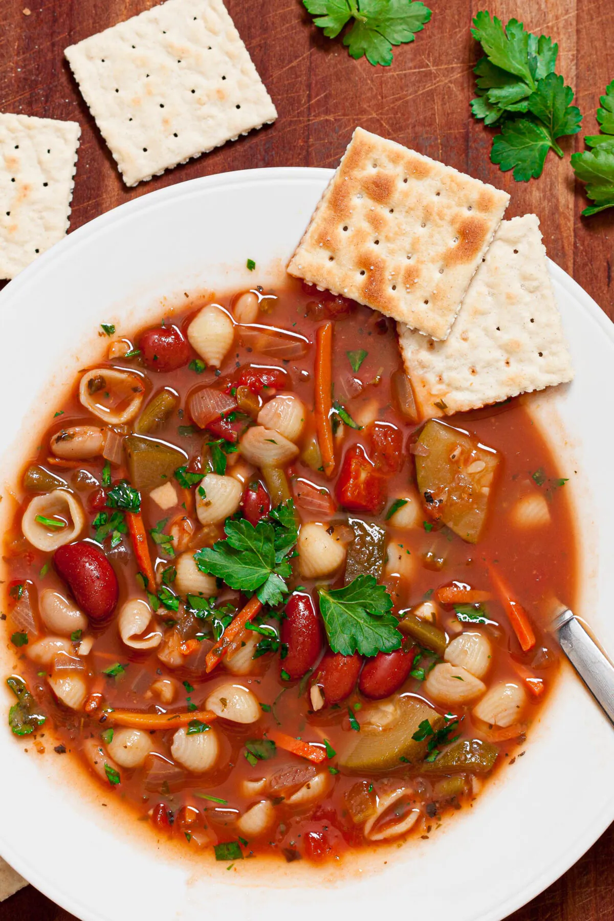Công thức súp minestrone thơm ngon, đậm đà hương vị, và giá cả phải chăng. (Ảnh: Đăng dưới sự cho phép của cô Amy Dong)