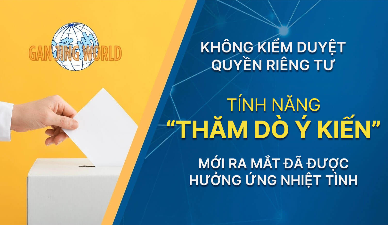 GJW ra mắt tính năng Thăm dò ý kiến