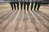 ĐCSTQ huấn luyện tân binh ở Thanh Hải. (Ảnh: China Photos/Getty Images 2007-1-12)