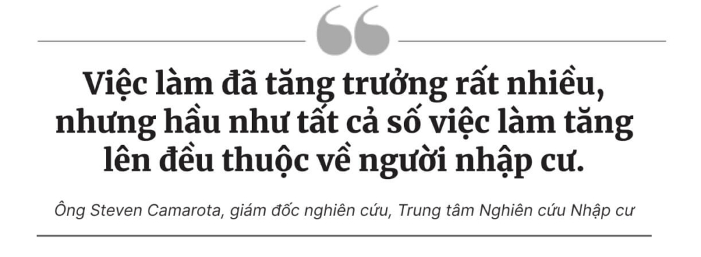 Sự hiện diện của hàng triệu người nhập cư bất hợp pháp mới che khuất tình trạng thực sự của nền kinh tế Hoa Kỳ