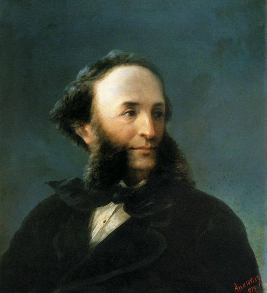 Bức chân dung tự họa của họa sỹ Ivan Aivazovsky. (Ảnh: Tư liệu công cộng)