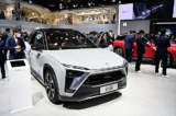 Xe NIO ES8 tham gia Triển lãm Công nghiệp Ô tô Quốc tế Thượng Hải lần thứ 19 vào ngày 19/04/2021. (Ảnh: Hector Retamal/AFP/Getty Images)