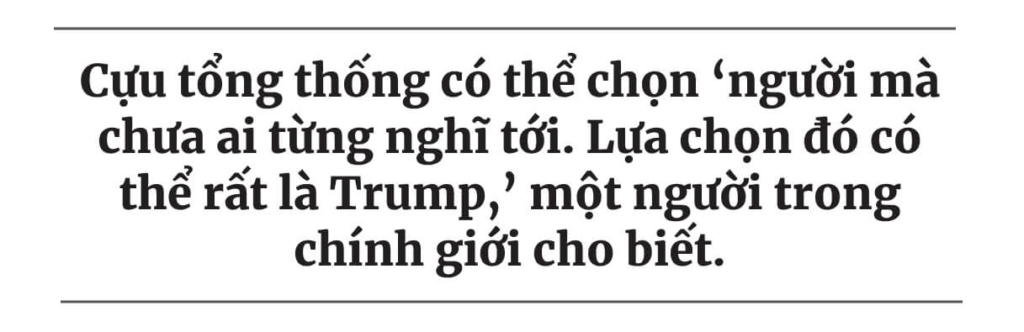 Vì sao việc ông Trump chọn ứng cử viên liên danh trong cuộc tổng tuyển cử lần này có sự khác biệt?